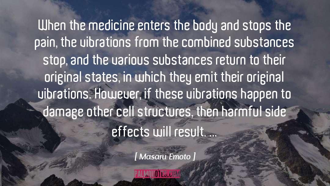 Drug Side Effects quotes by Masaru Emoto