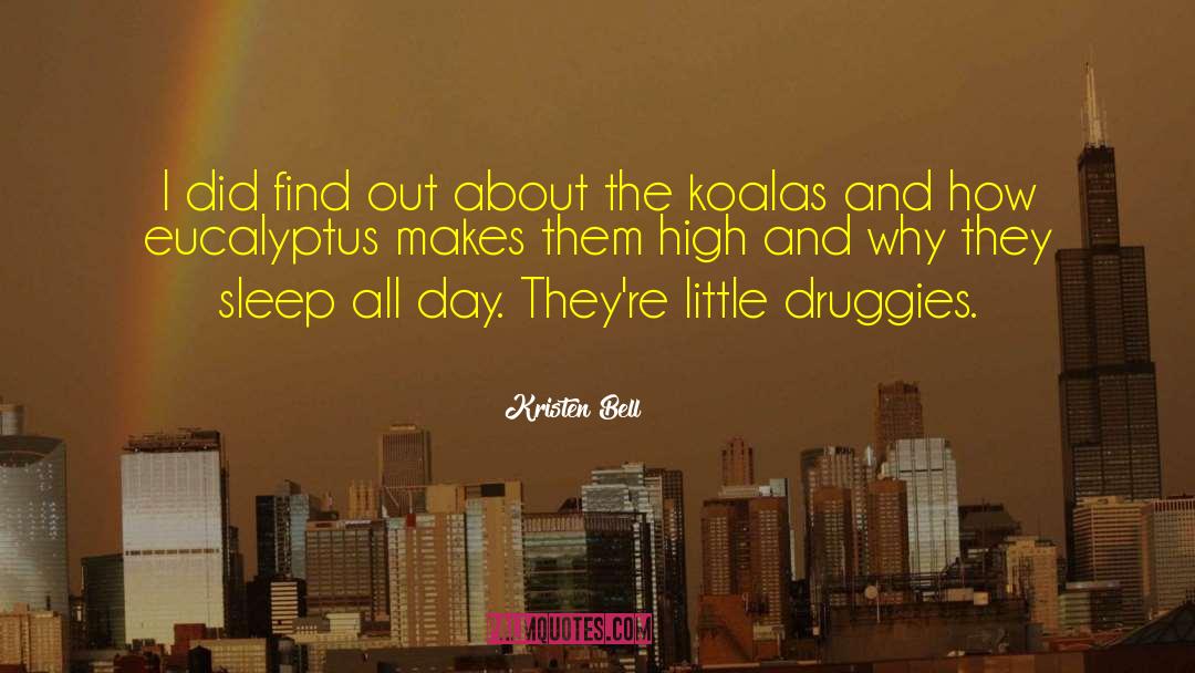 Druggies quotes by Kristen Bell