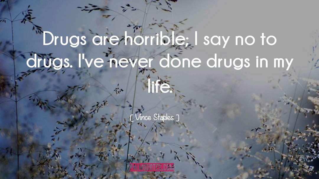 Drugs Destroy Lives quotes by Vince Staples