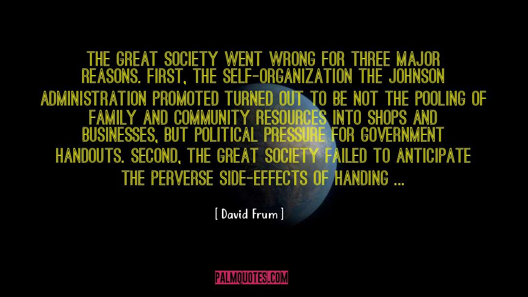 Drugs Side Effects quotes by David Frum