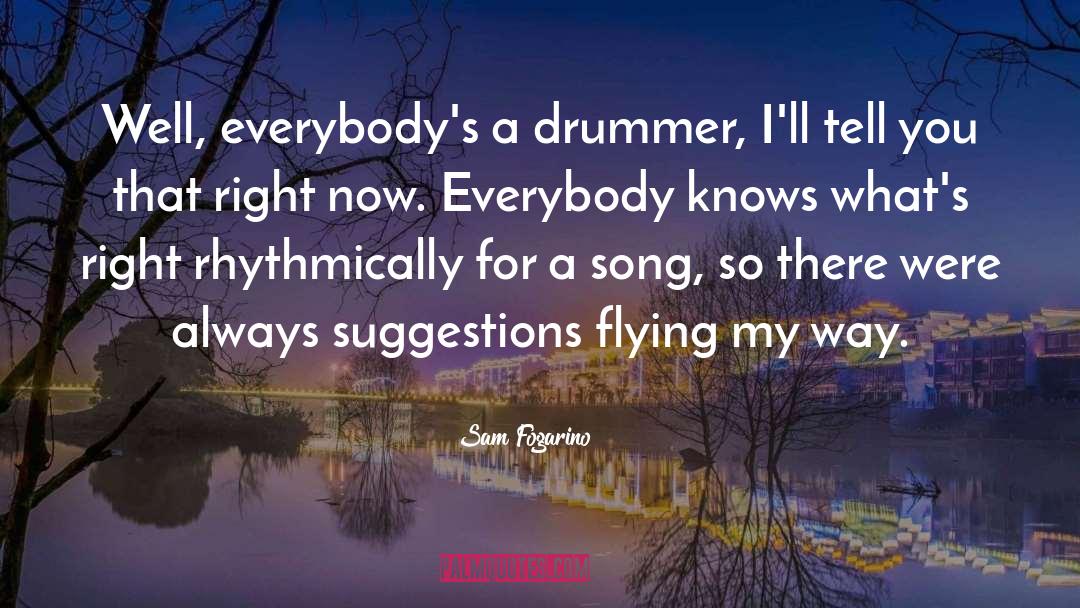 Drummer quotes by Sam Fogarino