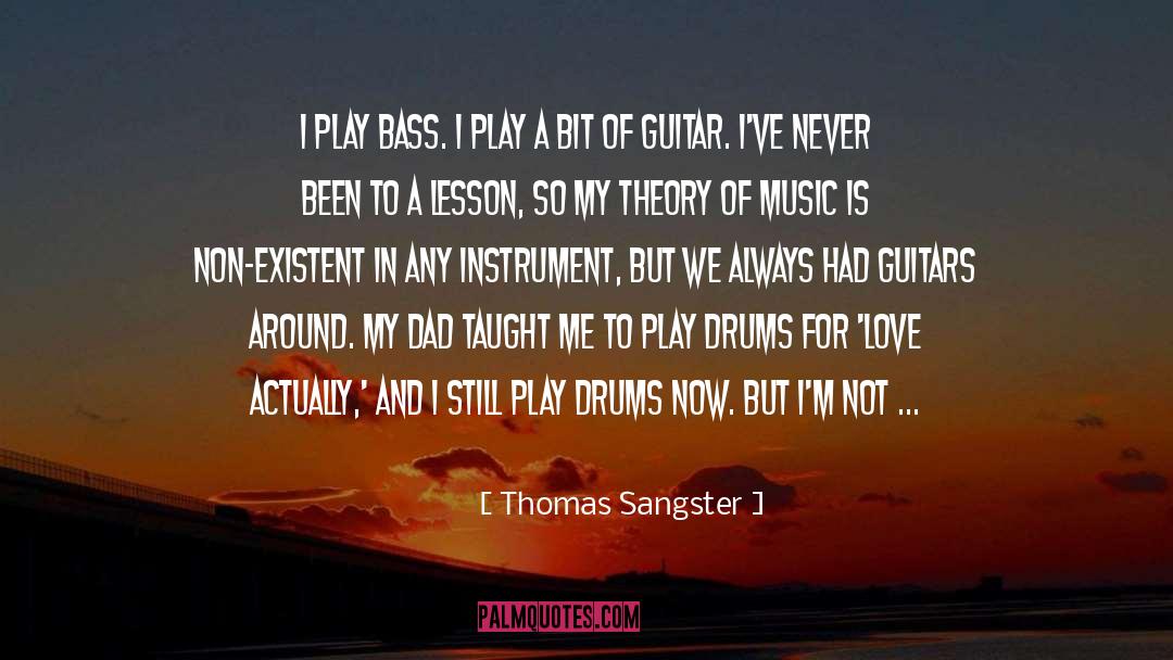Drummer quotes by Thomas Sangster