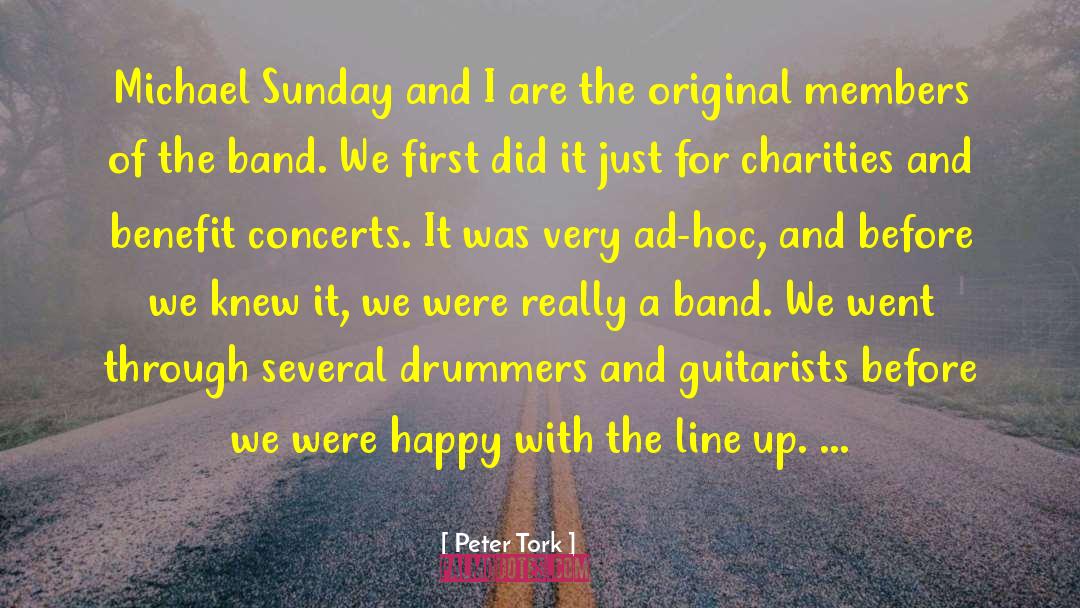 Drummers quotes by Peter Tork