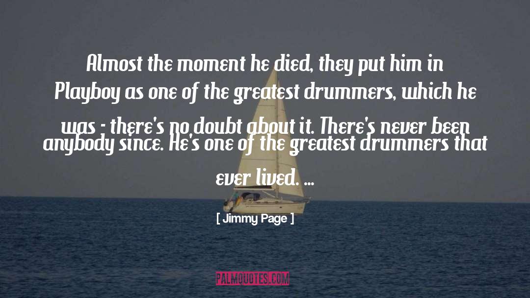 Drummers quotes by Jimmy Page