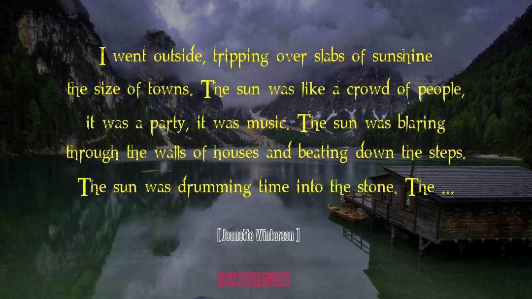 Drumming quotes by Jeanette Winterson