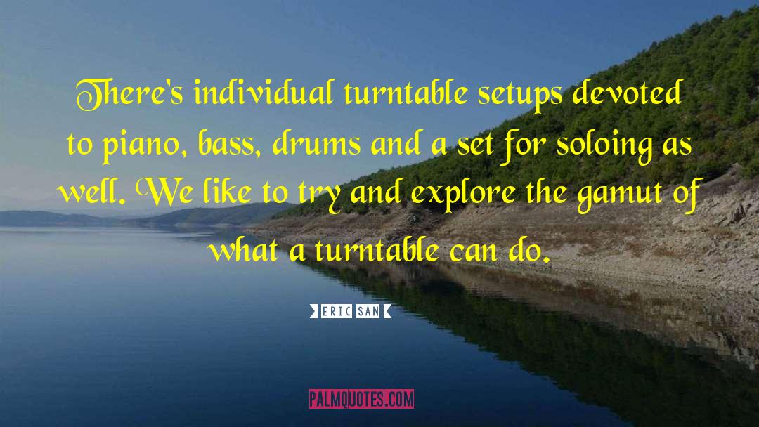 Drums quotes by Eric San