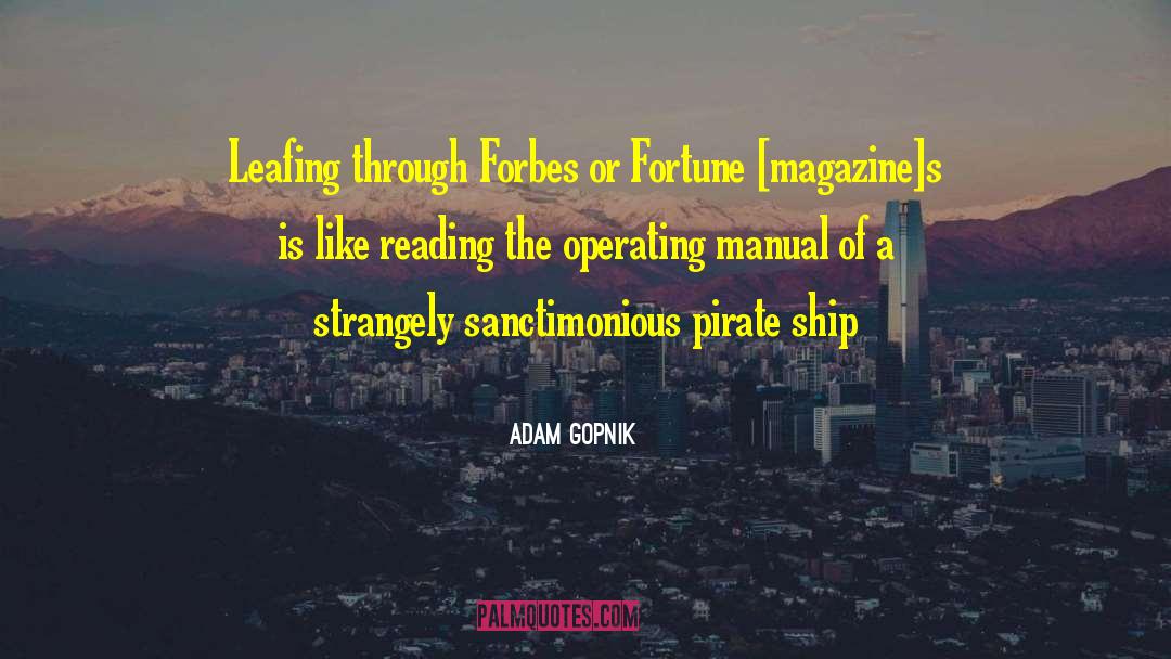 Drunken Ship quotes by Adam Gopnik