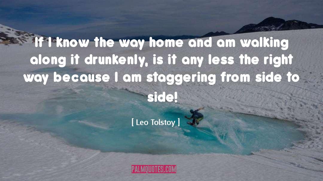 Drunkenly quotes by Leo Tolstoy