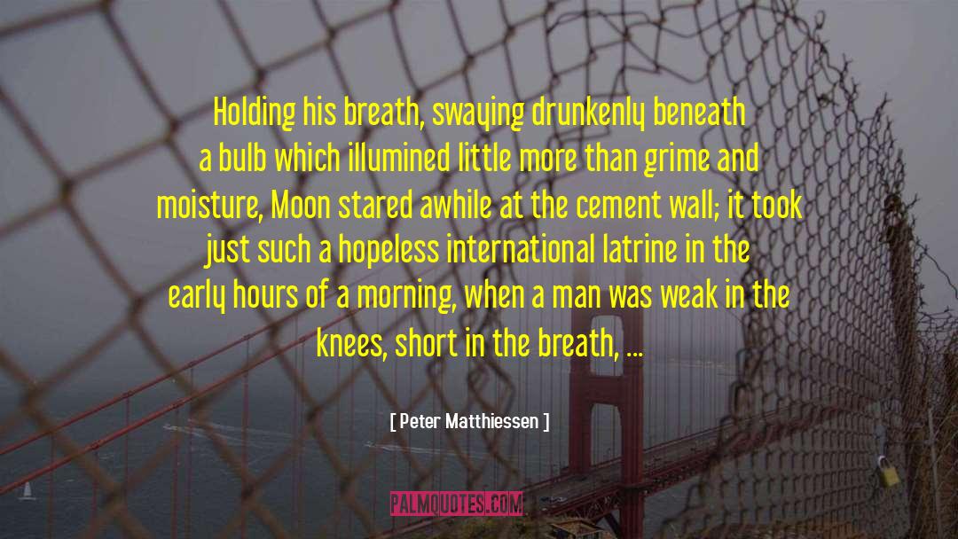 Drunkenly quotes by Peter Matthiessen