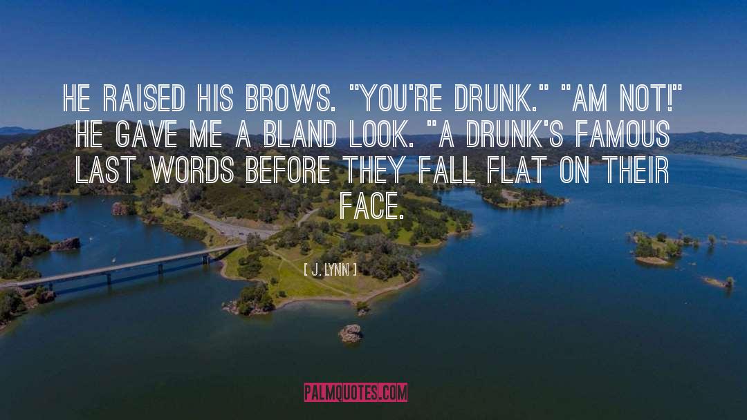 Drunks quotes by J. Lynn