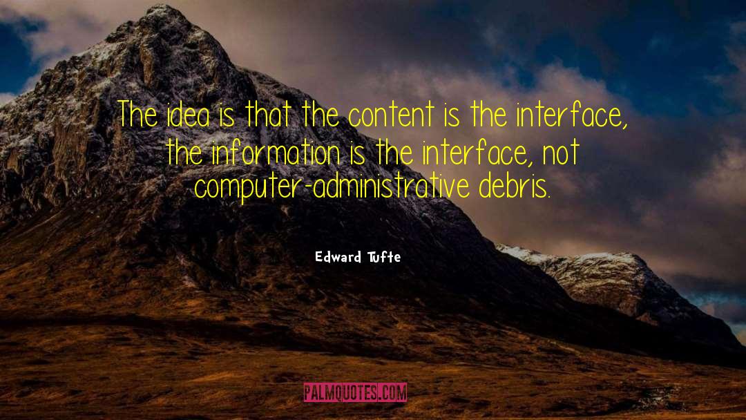 Druple Content quotes by Edward Tufte