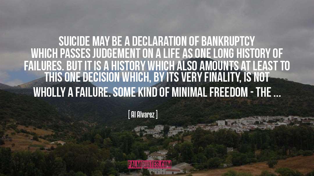 Duberstein Bankruptcy quotes by Al Alvarez