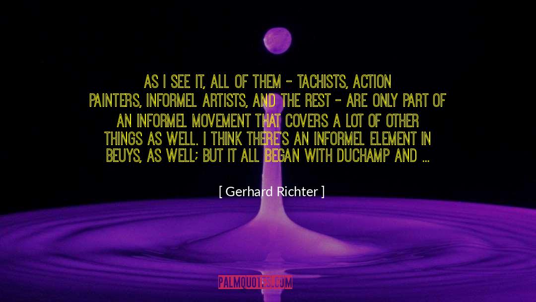Duchamp quotes by Gerhard Richter