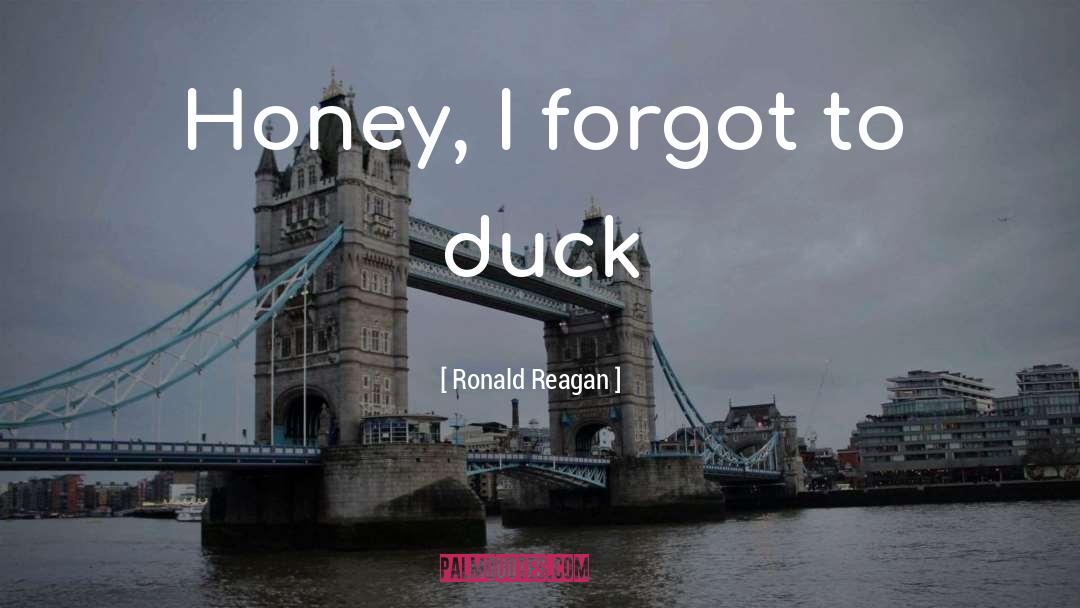 Duck quotes by Ronald Reagan