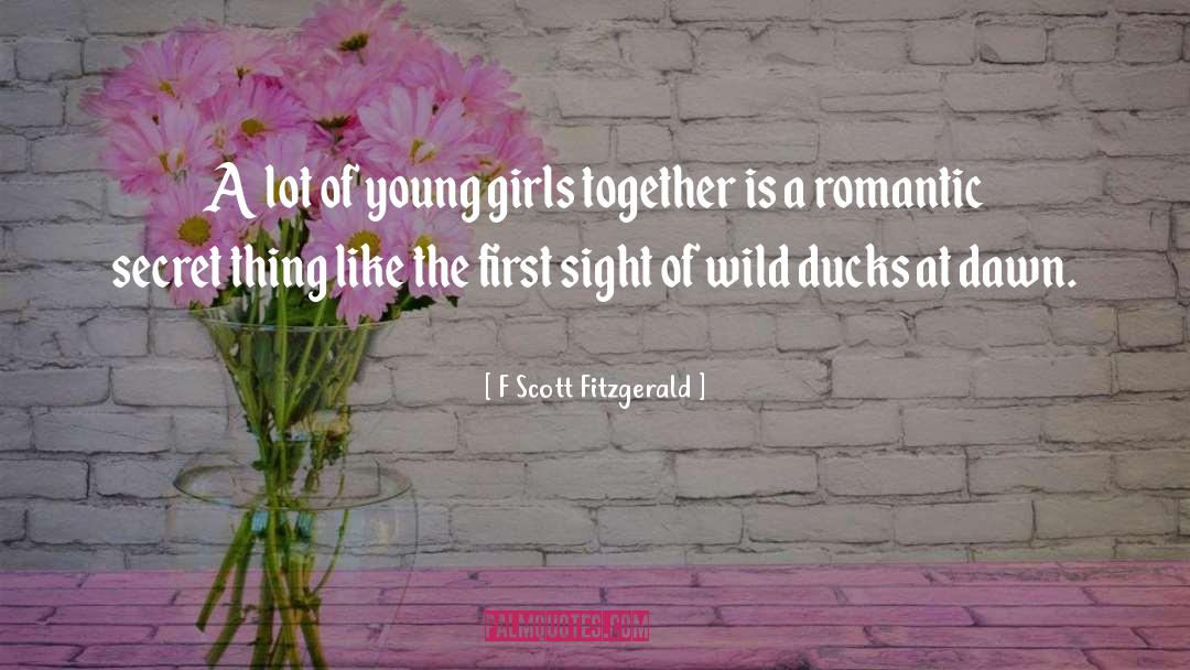 Ducks quotes by F Scott Fitzgerald