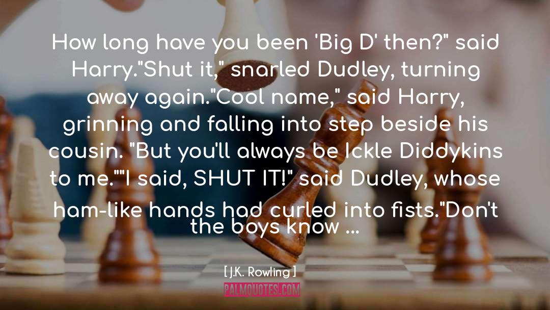 Dudley Dursley quotes by J.K. Rowling