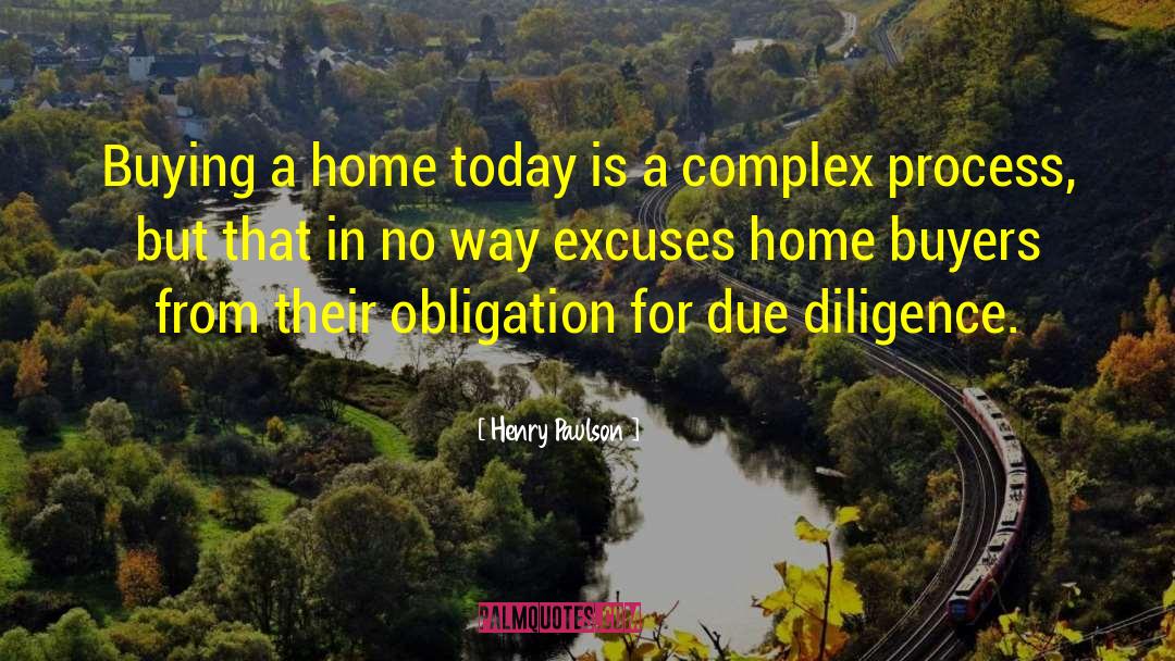 Due Diligence quotes by Henry Paulson