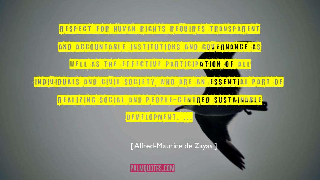 Due Respect quotes by Alfred-Maurice De Zayas