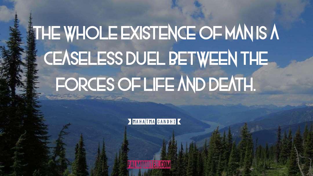 Duel quotes by Mahatma Gandhi