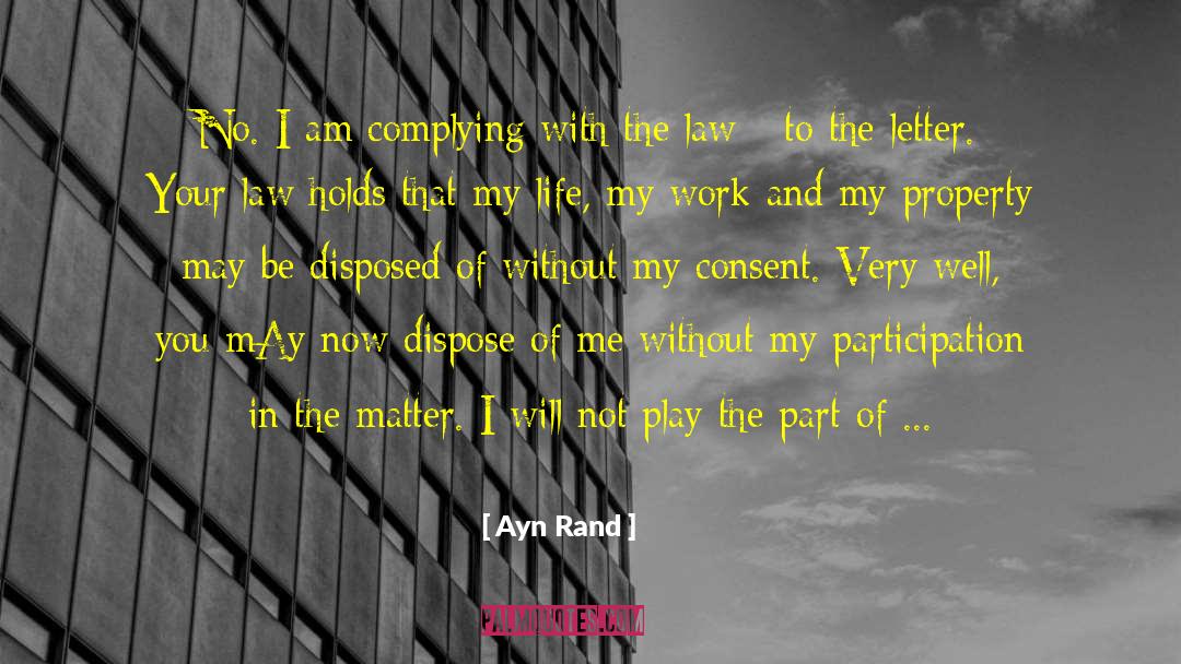 Duenas Law quotes by Ayn Rand