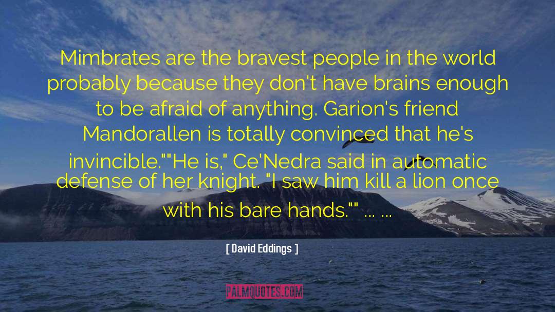 Duffer Friend quotes by David Eddings
