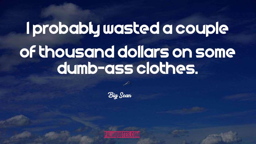 Dumb quotes by Big Sean
