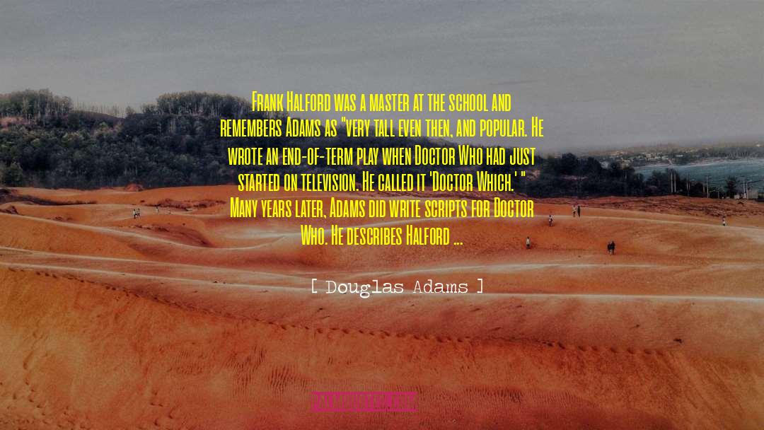 Dumbledore Inspirational quotes by Douglas Adams