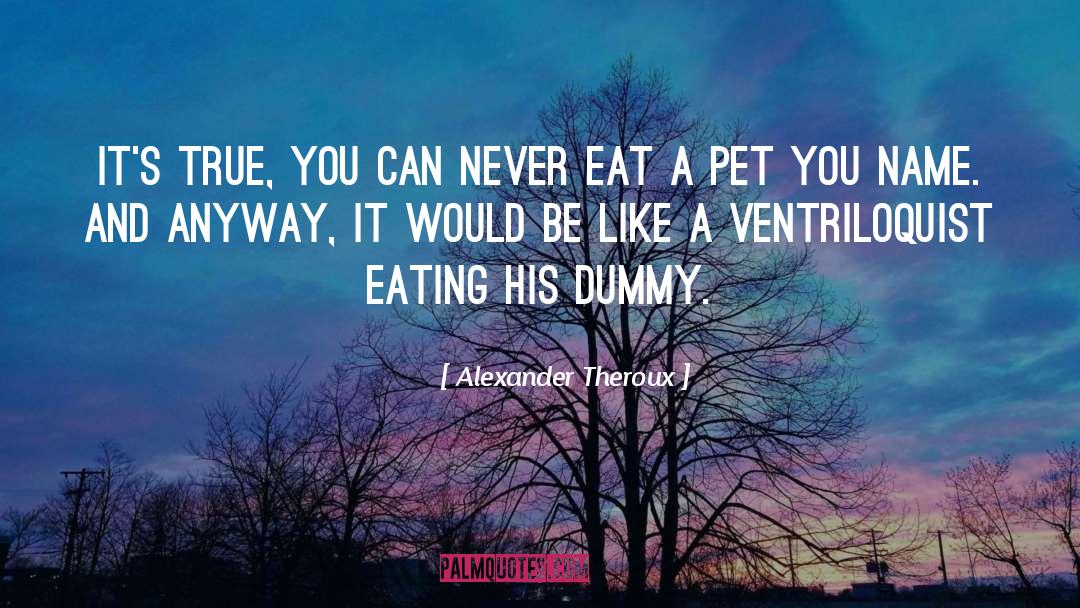 Dummy quotes by Alexander Theroux