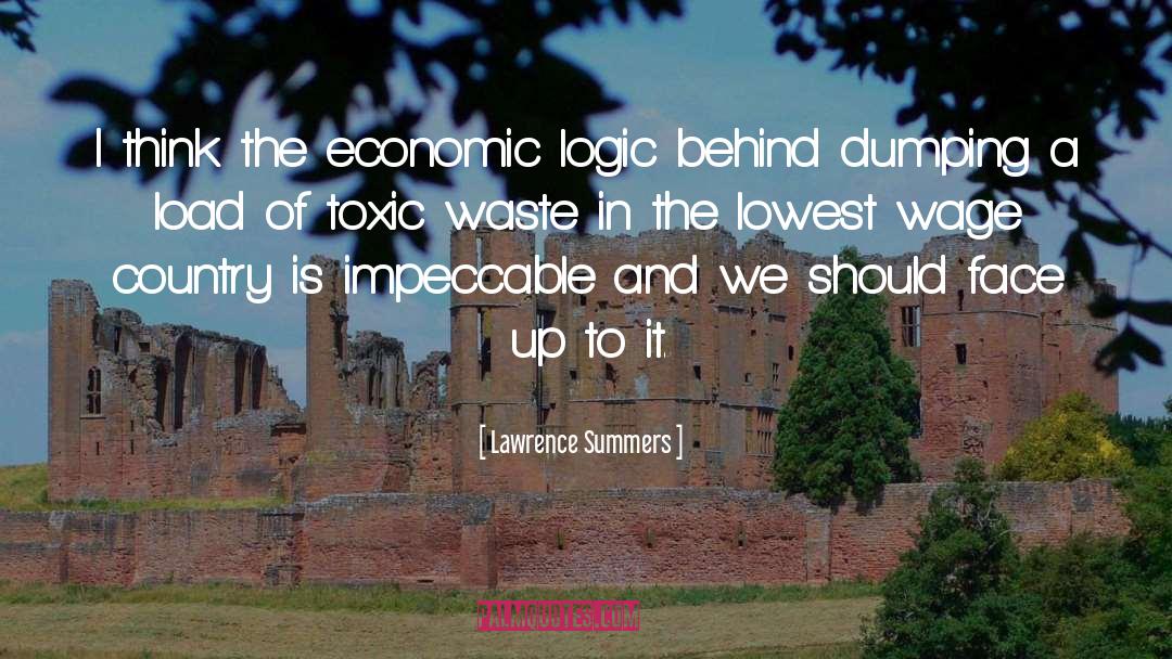 Dumping quotes by Lawrence Summers
