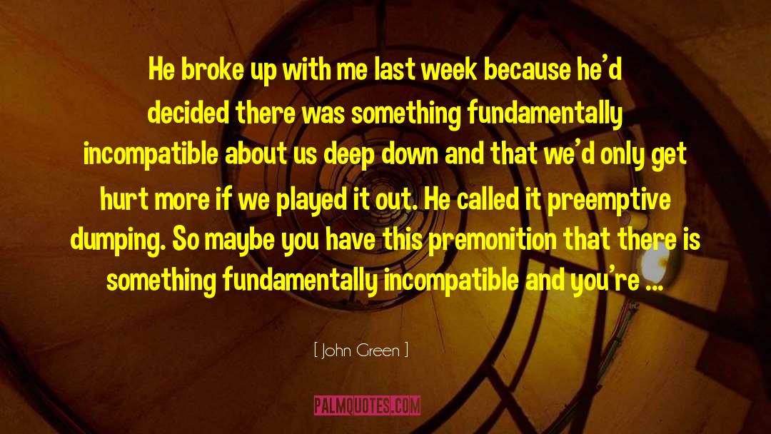 Dumping quotes by John Green