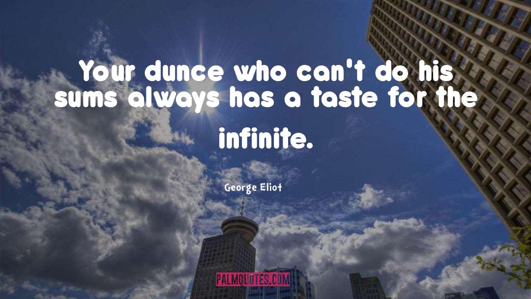 Dunce quotes by George Eliot