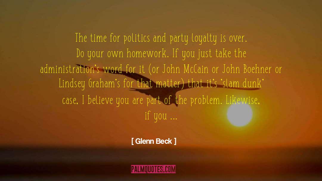 Dunk quotes by Glenn Beck