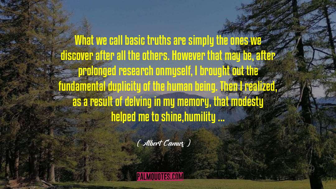 Duplicity quotes by Albert Camus