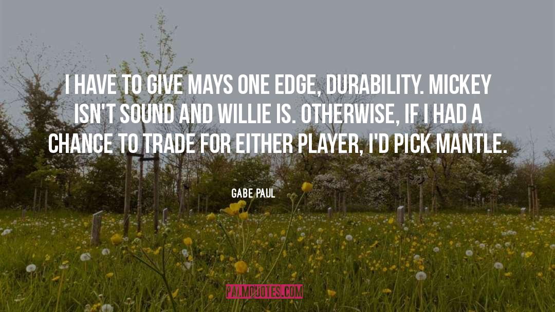 Durability quotes by Gabe Paul