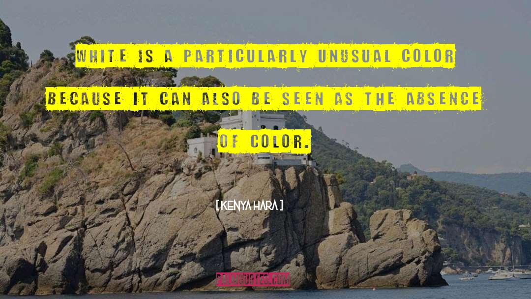 Duranodic Color quotes by Kenya Hara