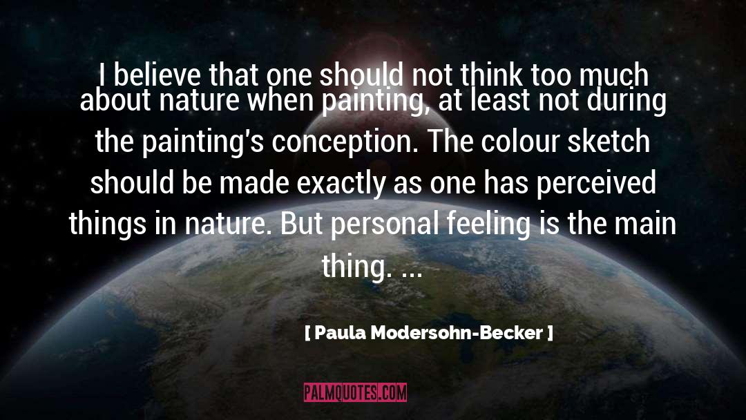 During quotes by Paula Modersohn-Becker