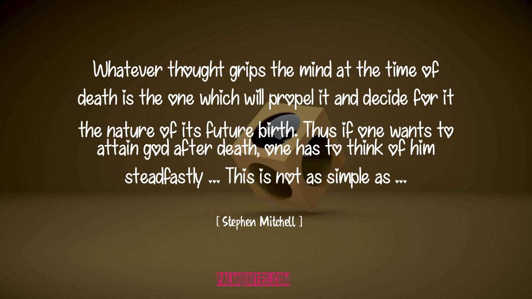 During quotes by Stephen Mitchell