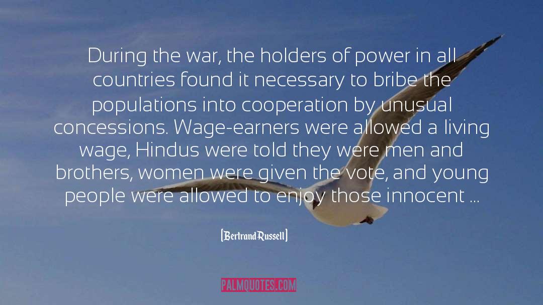 During The War quotes by Bertrand Russell