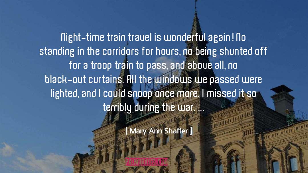 During The War quotes by Mary Ann Shaffer