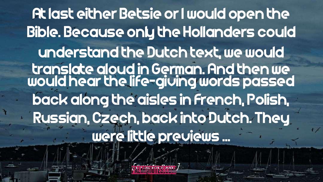 Dutch quotes by Corrie Ten Boom