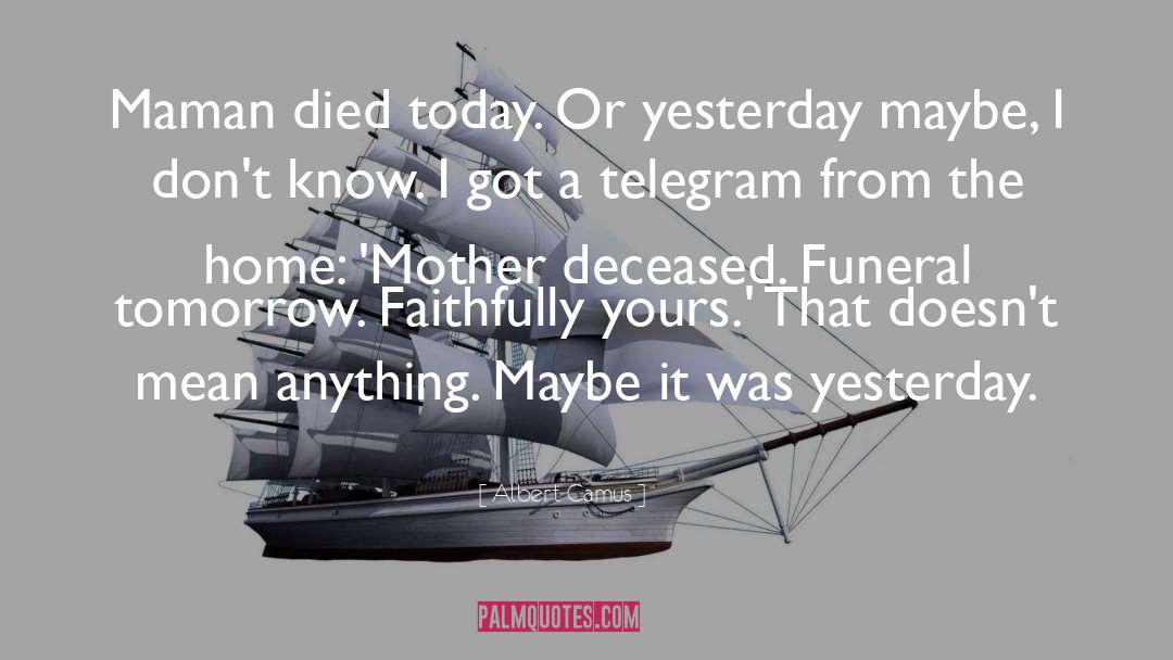 Dutcher Funeral Home quotes by Albert Camus