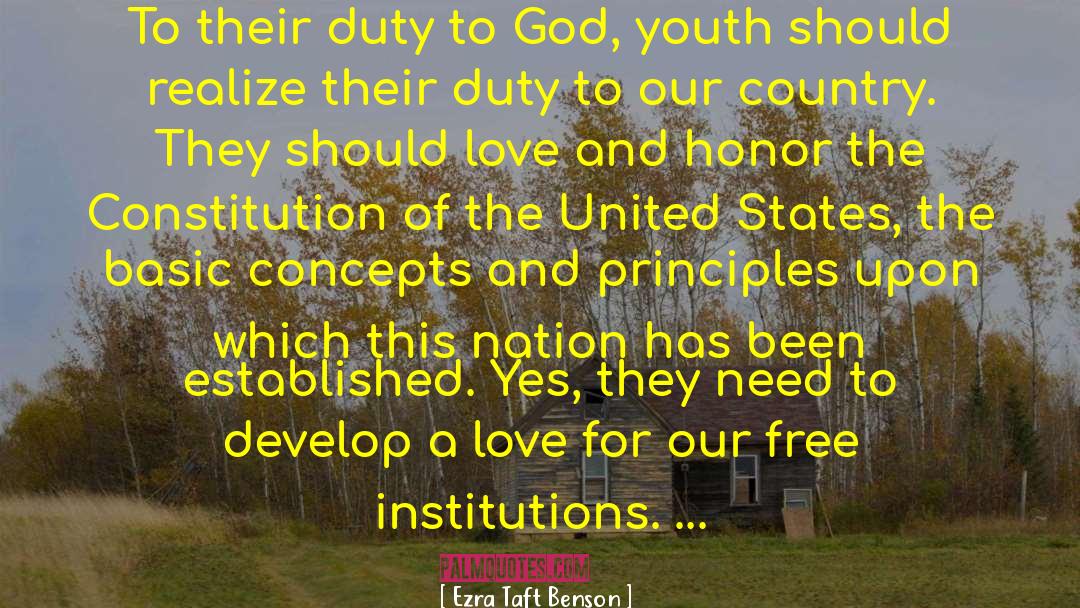 Duty To God quotes by Ezra Taft Benson