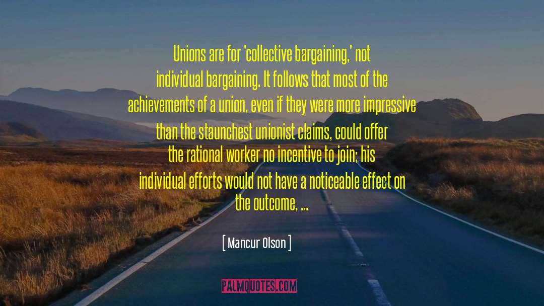 Dvrs Union quotes by Mancur Olson