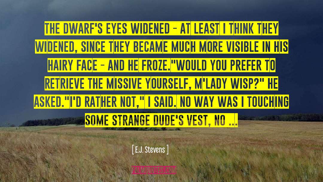 Dwarfs quotes by E.J. Stevens