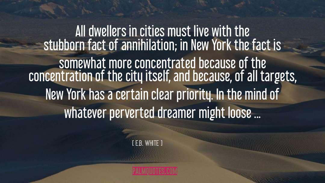 Dwellers quotes by E.B. White