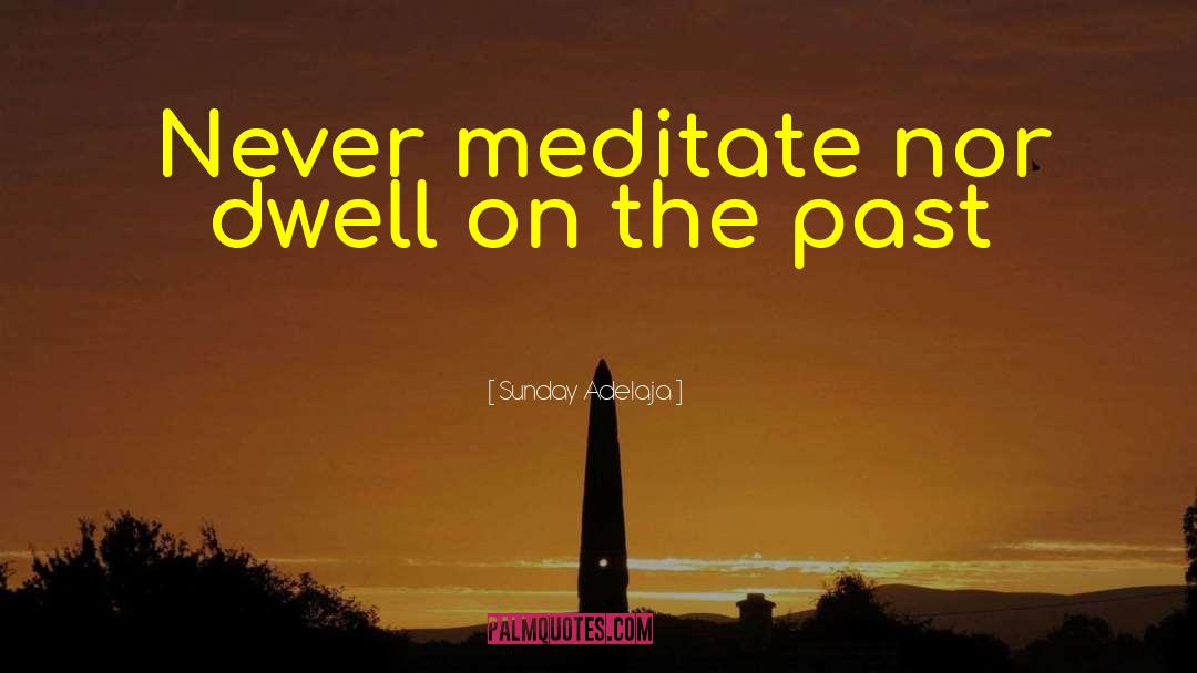Dwelling On The Past quotes by Sunday Adelaja