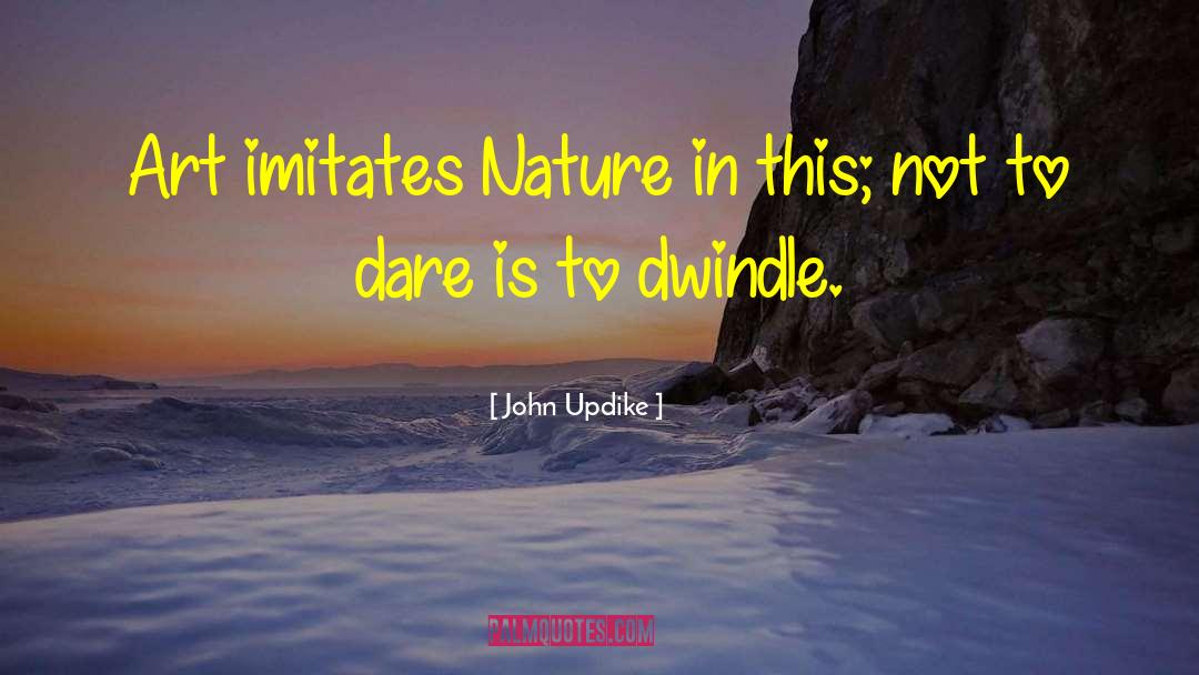 Dwindle quotes by John Updike