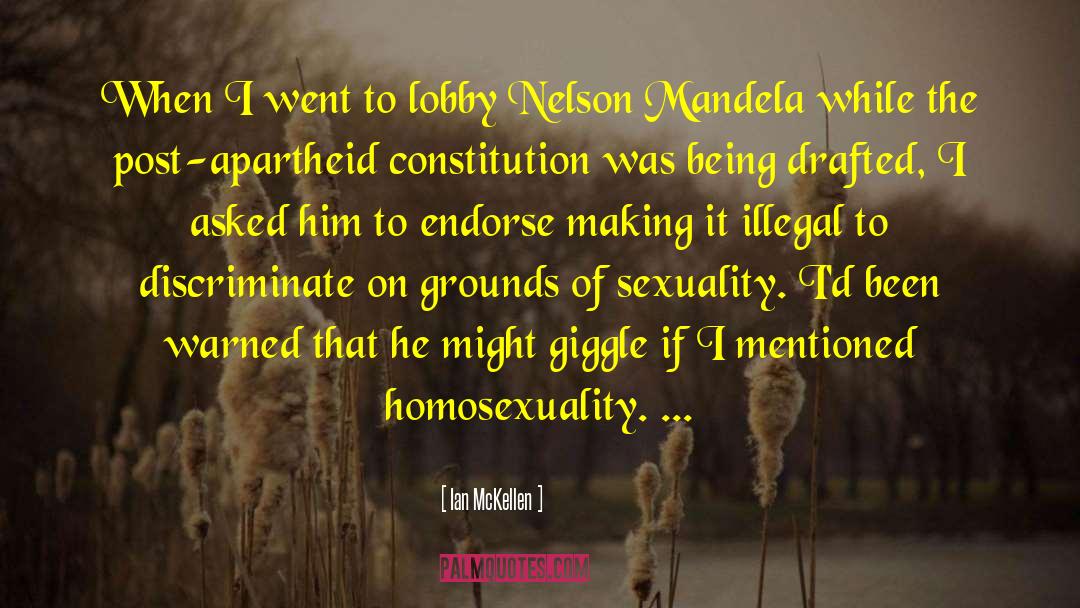 Dwith Nelson quotes by Ian McKellen