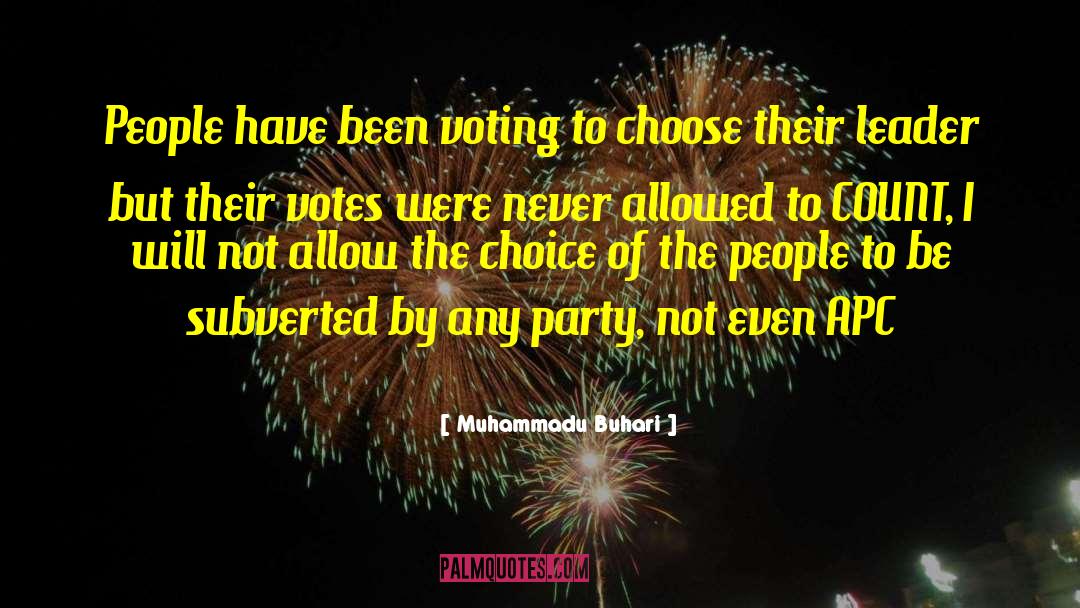 Dwts Vote quotes by Muhammadu Buhari