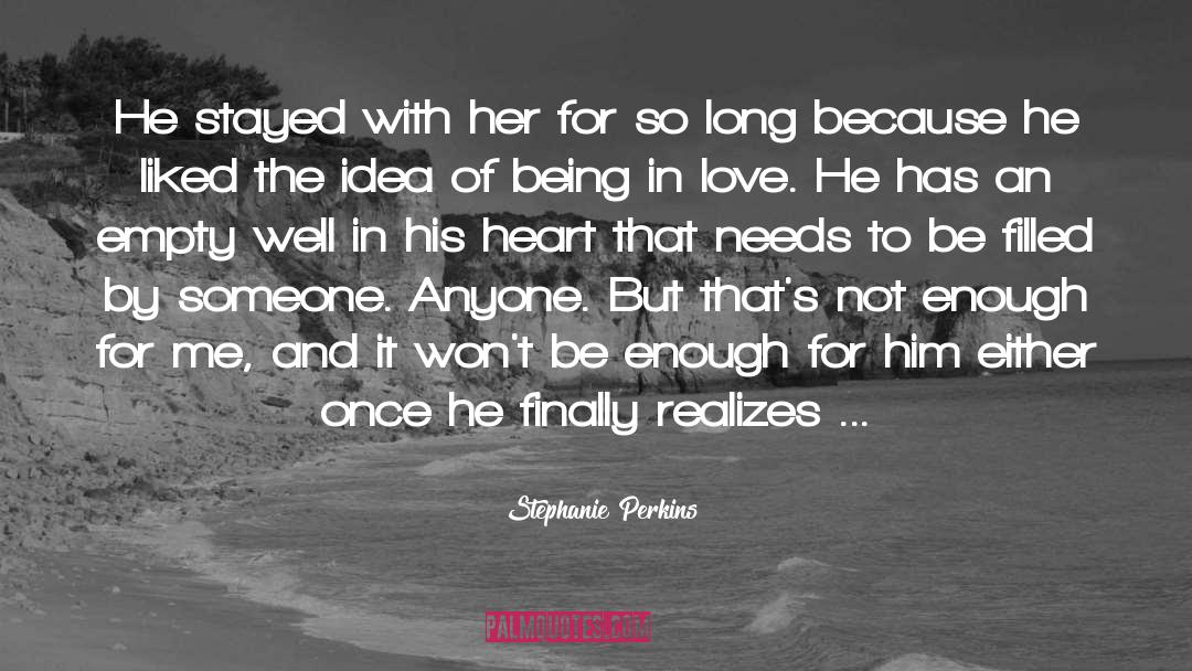 Dying Because Of Love quotes by Stephanie Perkins